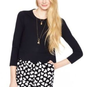 Kate Spade • Black Scallop Top